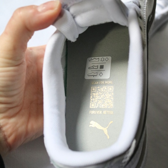 PUMA Jada White Leather Sneakers Running Shoes Lace Up Women's Size 7 - Picture 9 of 9